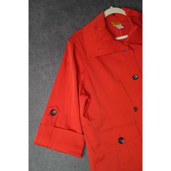 Ruby Rd. Red Button Jacket Size 14 - Picture 4 of 9